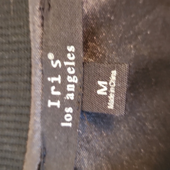 Iris Los Angeles Black White Geoprint Bomber Jacket     Size M - Picture 3 of 10